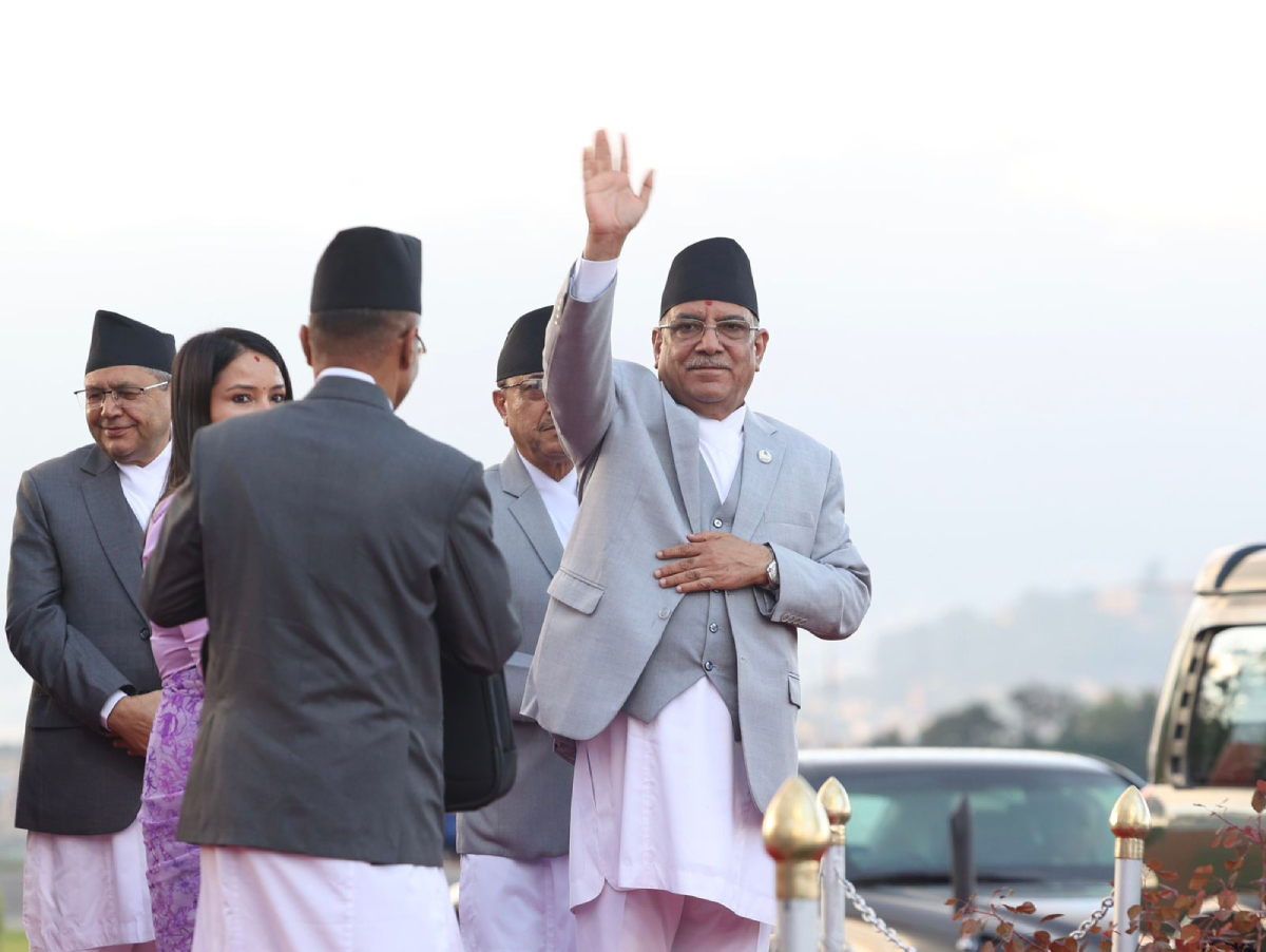 प्रधानमन्त्री प्रचण्ड न्यूयोर्क प्रस्थान 